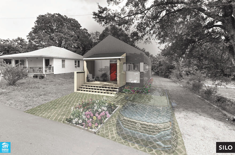 Resdesigned prototype of the Habitat for Humanity Cabarrus County house by Associate Professor of Architecture Marc Manack