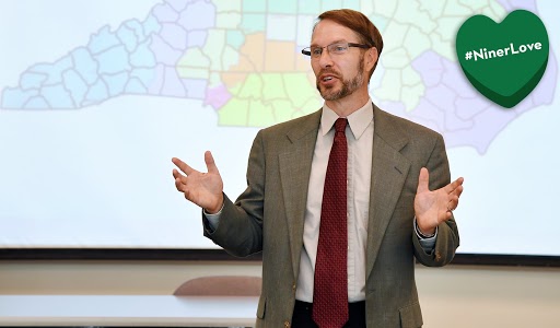 Five of Eric Heberlig's former students are serving in the N.C. General Assembly, and all share a genuine appreciation for their former political science and public administration professor and his subject matter.