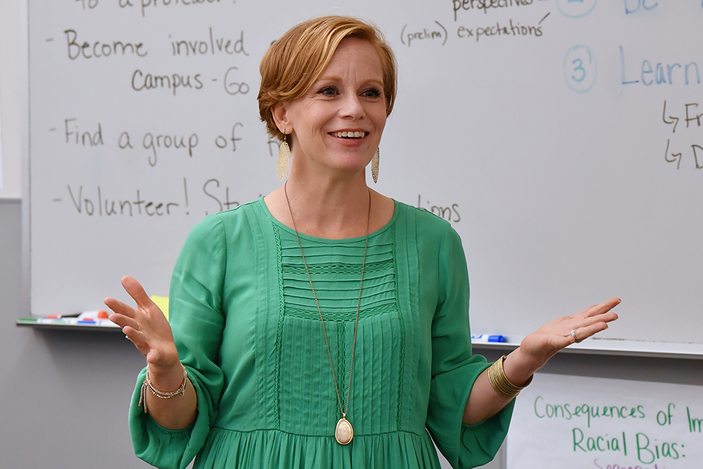Cato College of Education professor Heather Coffey was selected for a 2021 Award for Excellence in Teaching by the University of North Carolina Board of Governors. 