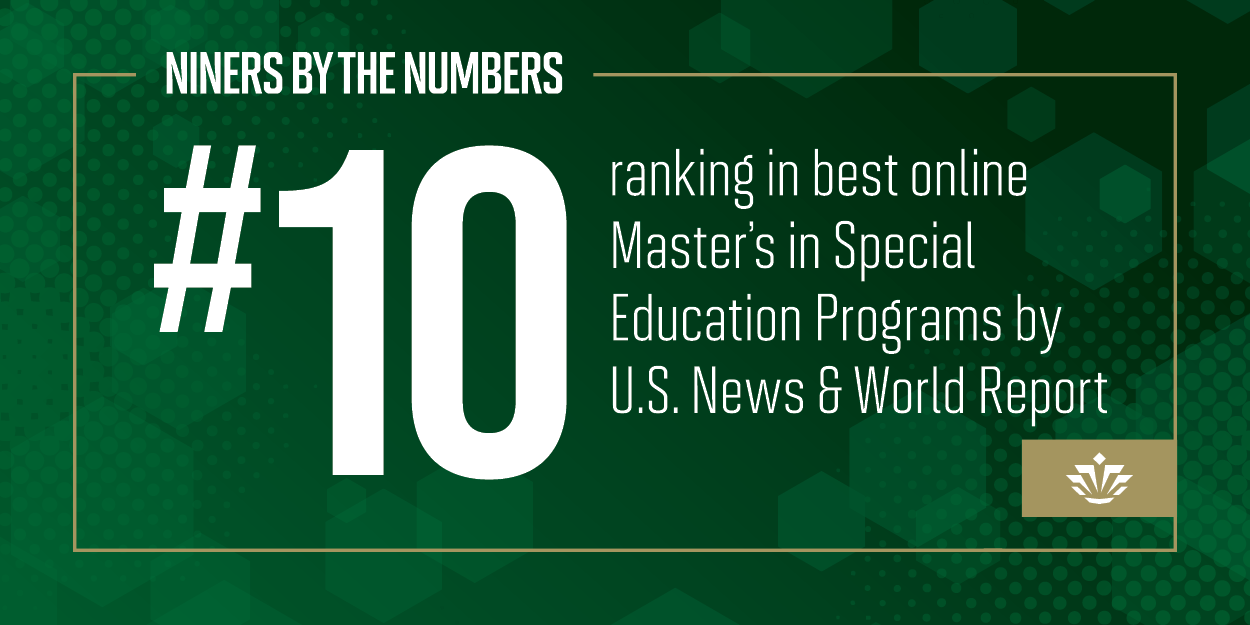 #10 ranking in best online Master's in Special Education Programs by U.S. News & World Report