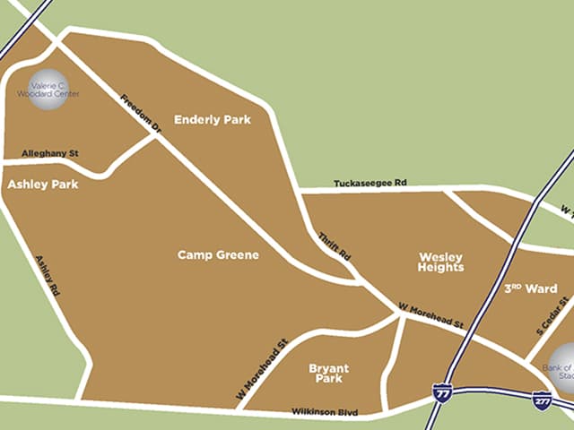 Map of Camp Greene