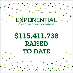 EXPONENTIAL: The Campaign for UNC Charlotte, has raised over $115,000 to date