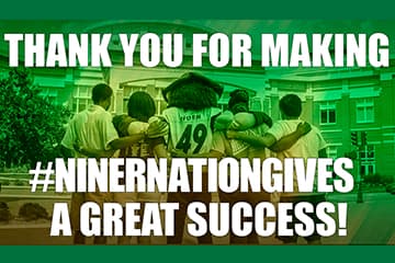 Thank you for making #NinerNationGives a great success!