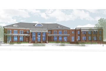 Admissions and Visitors Center rendering