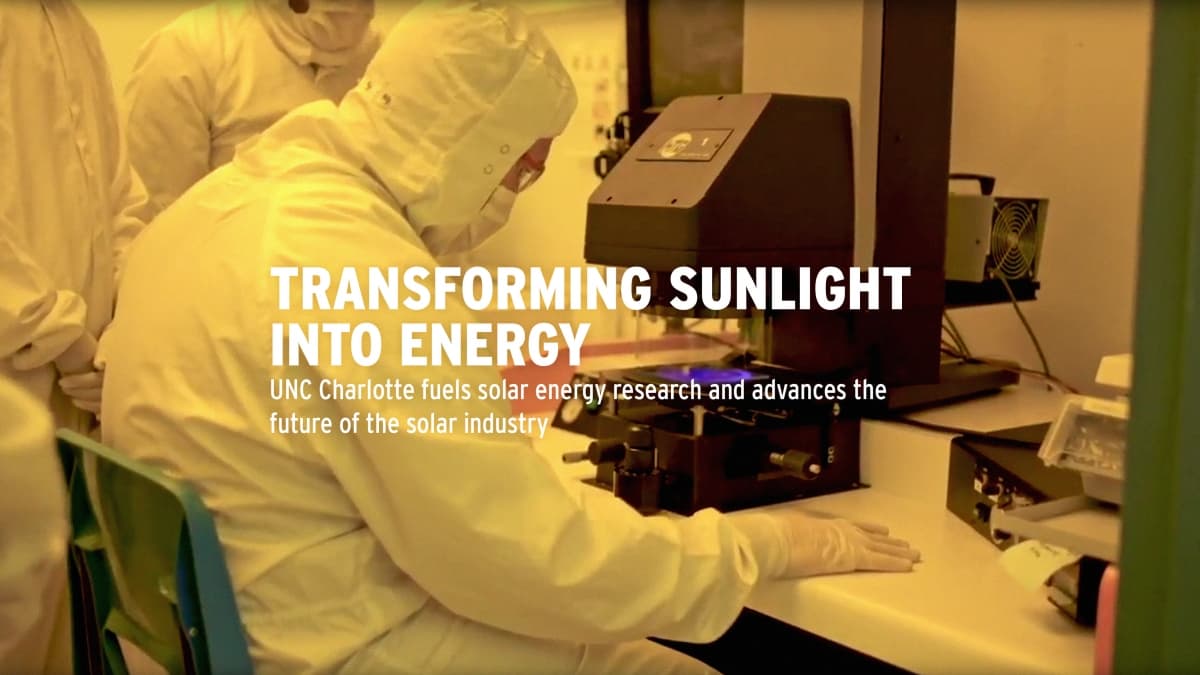Transforming sunlight into solar energy